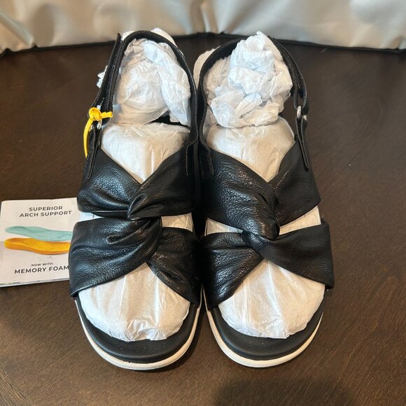 Strive Tahiti II NWB Women's Platform Arch Support Sandal, Black 7 - Picture 3 of 10